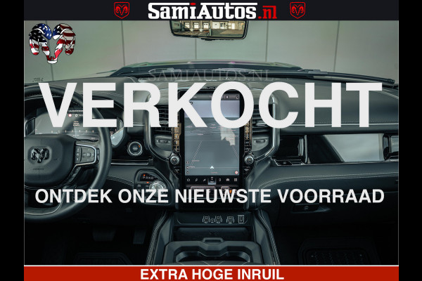 Dodge Ram Limited SPORT H.O 540HP 706Nm | Massage + Full Option | De Meest Luxe en Volle Pick-Up in zijn Klasse | Comfortabele Dubbele Cabine met Royale 5 Zitplaatsen | BPM vrij | Nu Leverbaar uit Voorraad | Voorraad Nr 2348 - 5158