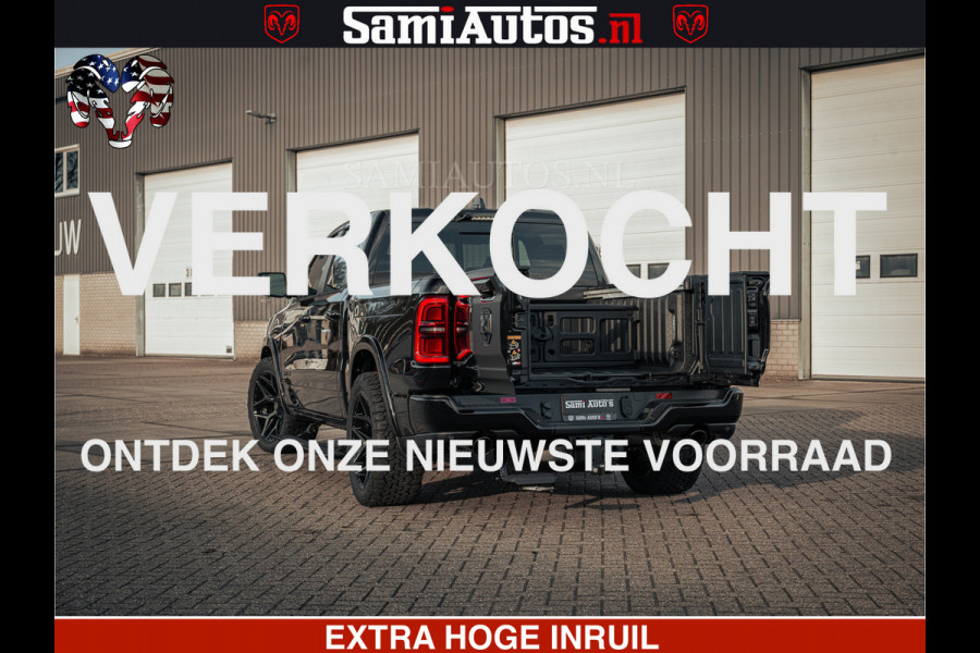 Dodge Ram Limited SPORT H.O 540HP 706Nm | Massage + Full Option | De Meest Luxe en Volle Pick-Up in zijn Klasse | Comfortabele Dubbele Cabine met Royale 5 Zitplaatsen | BPM vrij | Nu Leverbaar uit Voorraad | Voorraad Nr 2348 - 5158