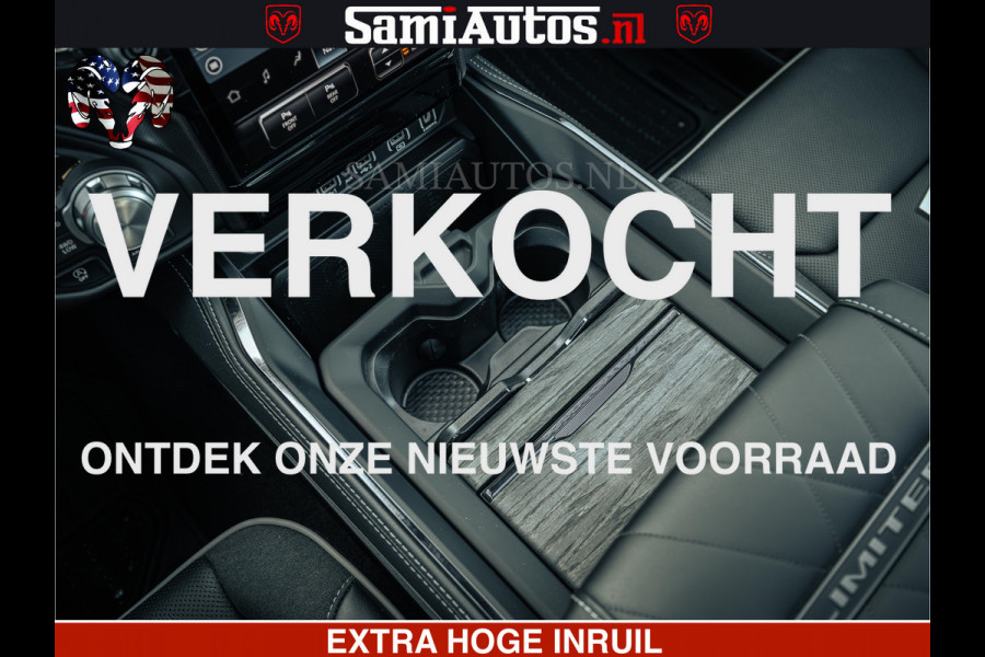 Dodge Ram Limited SPORT H.O 540HP 706Nm | Massage + Full Option | De Meest Luxe en Volle Pick-Up in zijn Klasse | Comfortabele Dubbele Cabine met Royale 5 Zitplaatsen | BPM vrij | Nu Leverbaar uit Voorraad | Voorraad Nr 2348 - 5158