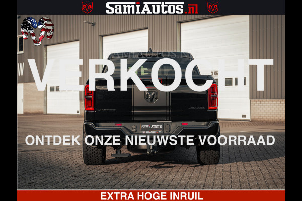 Dodge Ram Limited SPORT H.O 540HP 706Nm | Massage + Full Option | De Meest Luxe en Volle Pick-Up in zijn Klasse | Comfortabele Dubbele Cabine met Royale 5 Zitplaatsen | BPM vrij | Nu Leverbaar uit Voorraad | Voorraad Nr 2348 - 5158