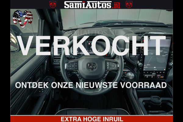 Dodge Ram Limited SPORT H.O 540HP 706Nm | Massage + Full Option | De Meest Luxe en Volle Pick-Up in zijn Klasse | Comfortabele Dubbele Cabine met Royale 5 Zitplaatsen | BPM vrij | Nu Leverbaar uit Voorraad | Voorraad Nr 2348 - 5158