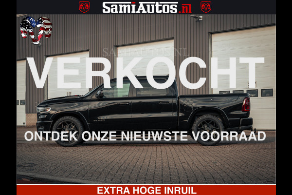 Dodge Ram Limited SPORT H.O 540HP 706Nm | Massage + Full Option | De Meest Luxe en Volle Pick-Up in zijn Klasse | Comfortabele Dubbele Cabine met Royale 5 Zitplaatsen | BPM vrij | Nu Leverbaar uit Voorraad | Voorraad Nr 2348 - 5158