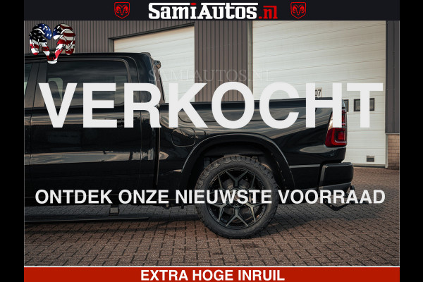 Dodge Ram Limited SPORT H.O 540HP 706Nm | Massage + Full Option | De Meest Luxe en Volle Pick-Up in zijn Klasse | Comfortabele Dubbele Cabine met Royale 5 Zitplaatsen | BPM vrij | Nu Leverbaar uit Voorraad | Voorraad Nr 2348 - 5158