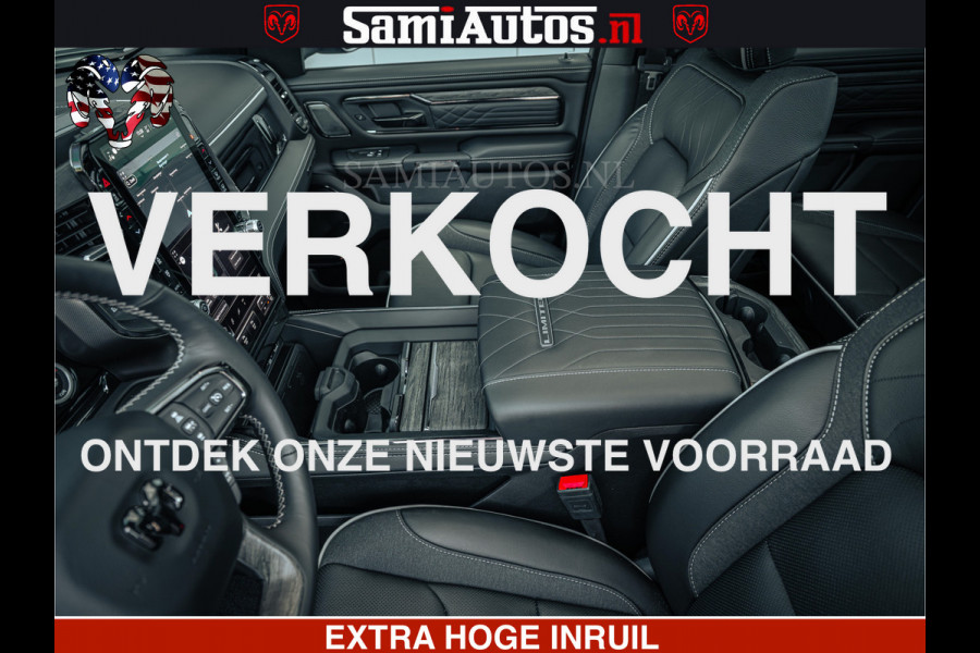 Dodge Ram Limited SPORT H.O 540HP 706Nm | Massage + Full Option | De Meest Luxe en Volle Pick-Up in zijn Klasse | Comfortabele Dubbele Cabine met Royale 5 Zitplaatsen | BPM vrij | Nu Leverbaar uit Voorraad | Voorraad Nr 2348 - 5158