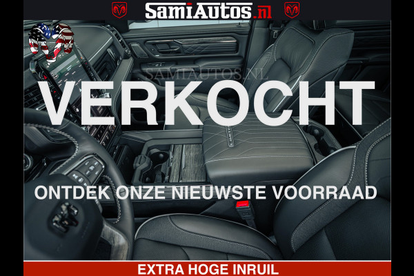 Dodge Ram Limited SPORT H.O 540HP 706Nm | Massage + Full Option | De Meest Luxe en Volle Pick-Up in zijn Klasse | Comfortabele Dubbele Cabine met Royale 5 Zitplaatsen | BPM vrij | Nu Leverbaar uit Voorraad | Voorraad Nr 2348 - 5158
