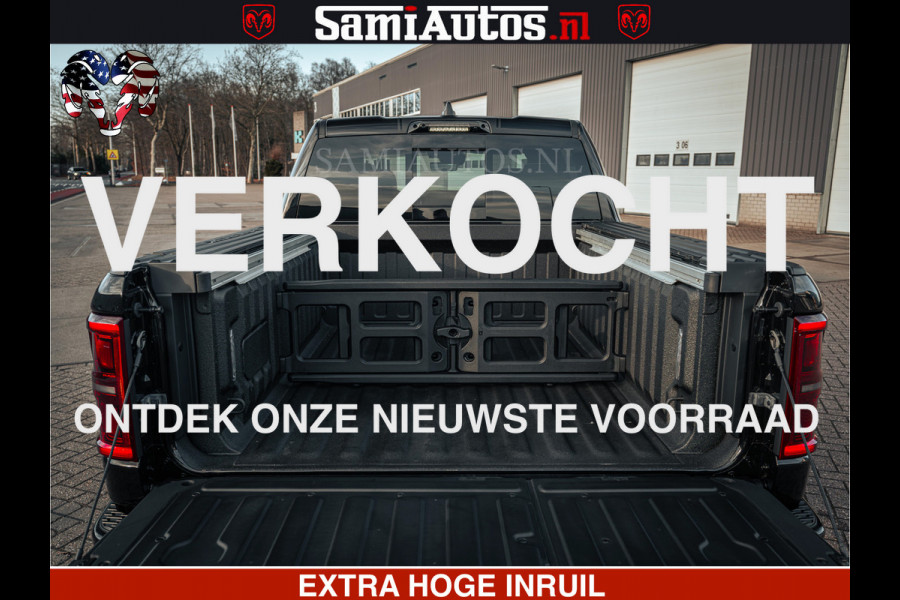 Dodge Ram Limited SPORT H.O 540HP 706Nm | Massage + Full Option | De Meest Luxe en Volle Pick-Up in zijn Klasse | Comfortabele Dubbele Cabine met Royale 5 Zitplaatsen | BPM vrij | Nu Leverbaar uit Voorraad | Voorraad Nr 2348 - 5158