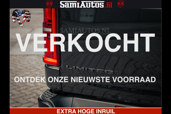 Dodge Ram Limited SPORT H.O 540HP 706Nm | Massage + Full Option | De Meest Luxe en Volle Pick-Up in zijn Klasse | Comfortabele Dubbele Cabine met Royale 5 Zitplaatsen | BPM vrij | Nu Leverbaar uit Voorraad | Voorraad Nr 2348 - 5158