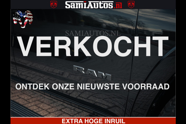 Dodge Ram Limited SPORT H.O 540HP 706Nm | Massage + Full Option | De Meest Luxe en Volle Pick-Up in zijn Klasse | Comfortabele Dubbele Cabine met Royale 5 Zitplaatsen | BPM vrij | Nu Leverbaar uit Voorraad | Voorraad Nr 2348 - 5158