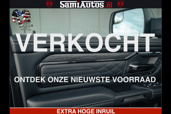 Dodge Ram Limited SPORT H.O 540HP 706Nm | Massage + Full Option | De Meest Luxe en Volle Pick-Up in zijn Klasse | Comfortabele Dubbele Cabine met Royale 5 Zitplaatsen | BPM vrij | Nu Leverbaar uit Voorraad | Voorraad Nr 2348 - 5158