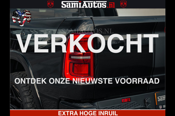 Dodge Ram Limited SPORT H.O 540HP 706Nm | Massage + Full Option | De Meest Luxe en Volle Pick-Up in zijn Klasse | Comfortabele Dubbele Cabine met Royale 5 Zitplaatsen | BPM vrij | Nu Leverbaar uit Voorraad | Voorraad Nr 2348 - 5158