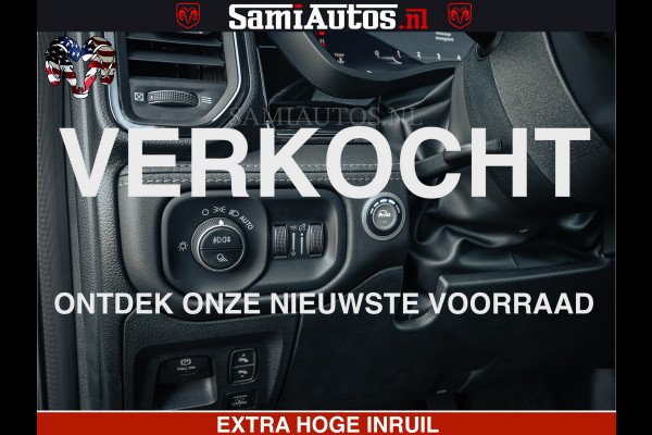 Dodge Ram Limited SPORT H.O 540HP 706Nm | Massage + Full Option | De Meest Luxe en Volle Pick-Up in zijn Klasse | Comfortabele Dubbele Cabine met Royale 5 Zitplaatsen | BPM vrij | Nu Leverbaar uit Voorraad | Voorraad Nr 2348 - 5158