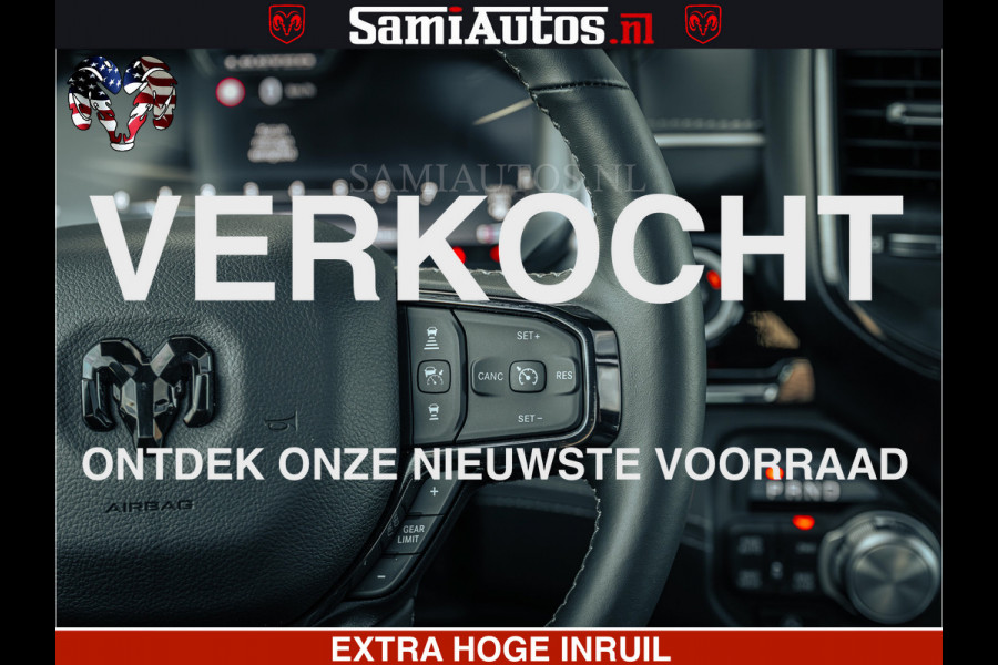 Dodge Ram Limited SPORT H.O 540HP 706Nm | Massage + Full Option | De Meest Luxe en Volle Pick-Up in zijn Klasse | Comfortabele Dubbele Cabine met Royale 5 Zitplaatsen | BPM vrij | Nu Leverbaar uit Voorraad | Voorraad Nr 2348 - 5158