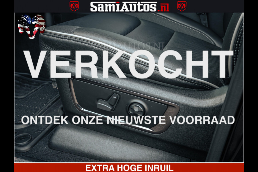 Dodge Ram Limited SPORT H.O 540HP 706Nm | Massage + Full Option | De Meest Luxe en Volle Pick-Up in zijn Klasse | Comfortabele Dubbele Cabine met Royale 5 Zitplaatsen | BPM vrij | Nu Leverbaar uit Voorraad | Voorraad Nr 2348 - 5158
