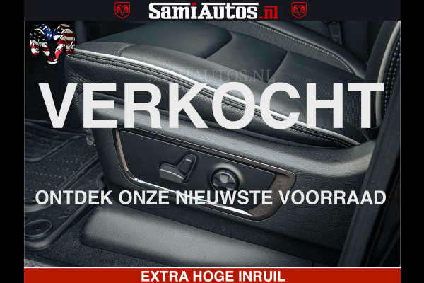 Dodge Ram Limited SPORT H.O 540HP 706Nm | Massage + Full Option | De Meest Luxe en Volle Pick-Up in zijn Klasse | Comfortabele Dubbele Cabine met Royale 5 Zitplaatsen | BPM vrij | Nu Leverbaar uit Voorraad | Voorraad Nr 2348 - 5158