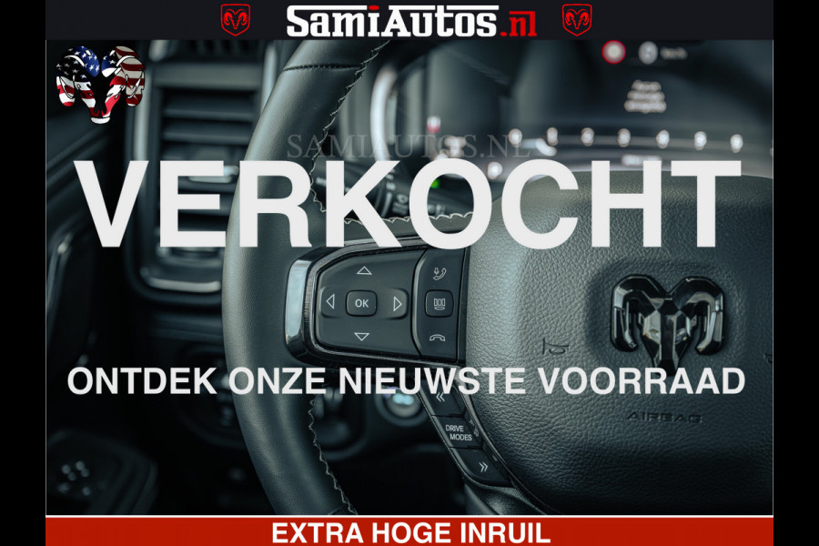 Dodge Ram Limited SPORT H.O 540HP 706Nm | Massage + Full Option | De Meest Luxe en Volle Pick-Up in zijn Klasse | Comfortabele Dubbele Cabine met Royale 5 Zitplaatsen | BPM vrij | Nu Leverbaar uit Voorraad | Voorraad Nr 2348 - 5158