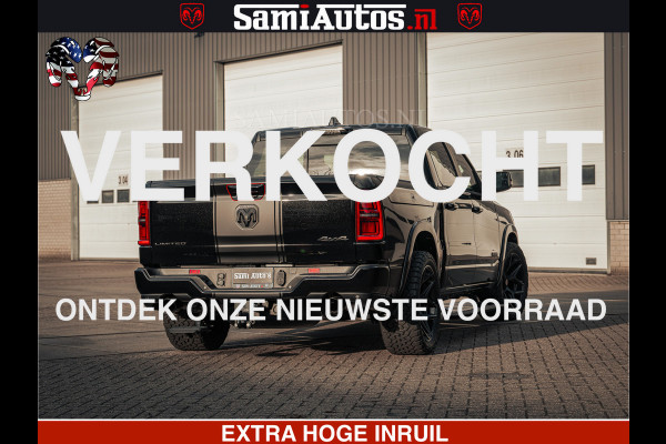 Dodge Ram Limited SPORT H.O 540HP 706Nm | Massage + Full Option | De Meest Luxe en Volle Pick-Up in zijn Klasse | Comfortabele Dubbele Cabine met Royale 5 Zitplaatsen | BPM vrij | Nu Leverbaar uit Voorraad | Voorraad Nr 2348 - 5158