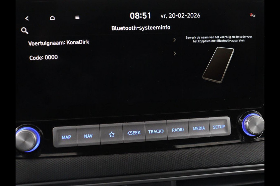 Hyundai Kona EV Fashion 64 kWh | SOH 100% | 3 Fase | Head-Up | Camera | Adaptive cruise | Krell Audio | Wamtepomp | Carplay | Navigatie | Bluetooth