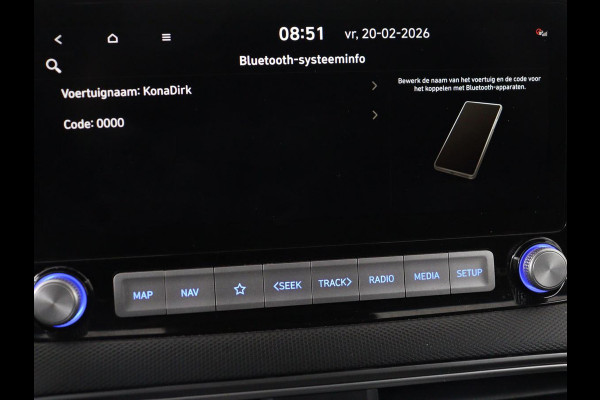 Hyundai Kona EV Fashion 64 kWh | SOH 100% | 3 Fase | Head-Up | Camera | Adaptive cruise | Krell Audio | Wamtepomp | Carplay | Navigatie | Bluetooth