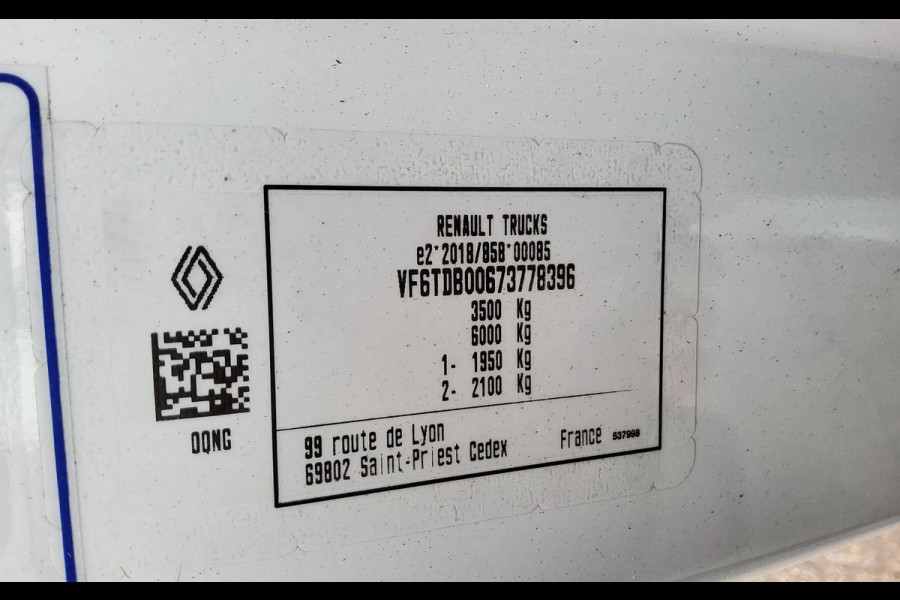 Renault Master BPM VRIJ - 150.35 FWD EURO 6 EL - LAADBAK & LAADKLEP - V-52-KRT - REG. 2024