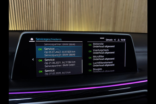 BMW 7 Serie 745e High Executive M-sport Carbon Core PANO|SOFT CLOSE|HUD|H&K|SHADOW|LASER|MASSAGE V&A|STOEL VENTILATIE