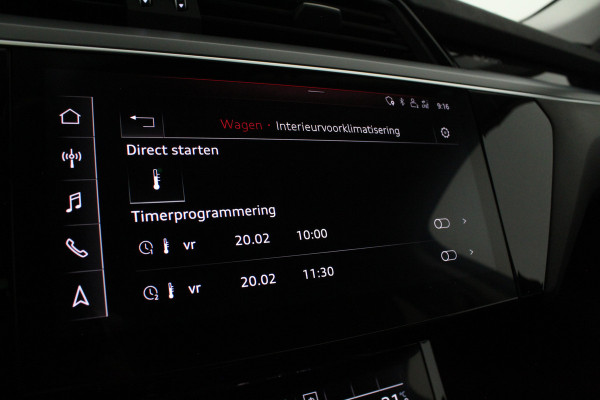 Audi e-tron 55 quattro advanced Pro Line Plus 95 kWh Leer/Memory/Trekhaak/Galaxis blauw/Adaptive Cruise Control