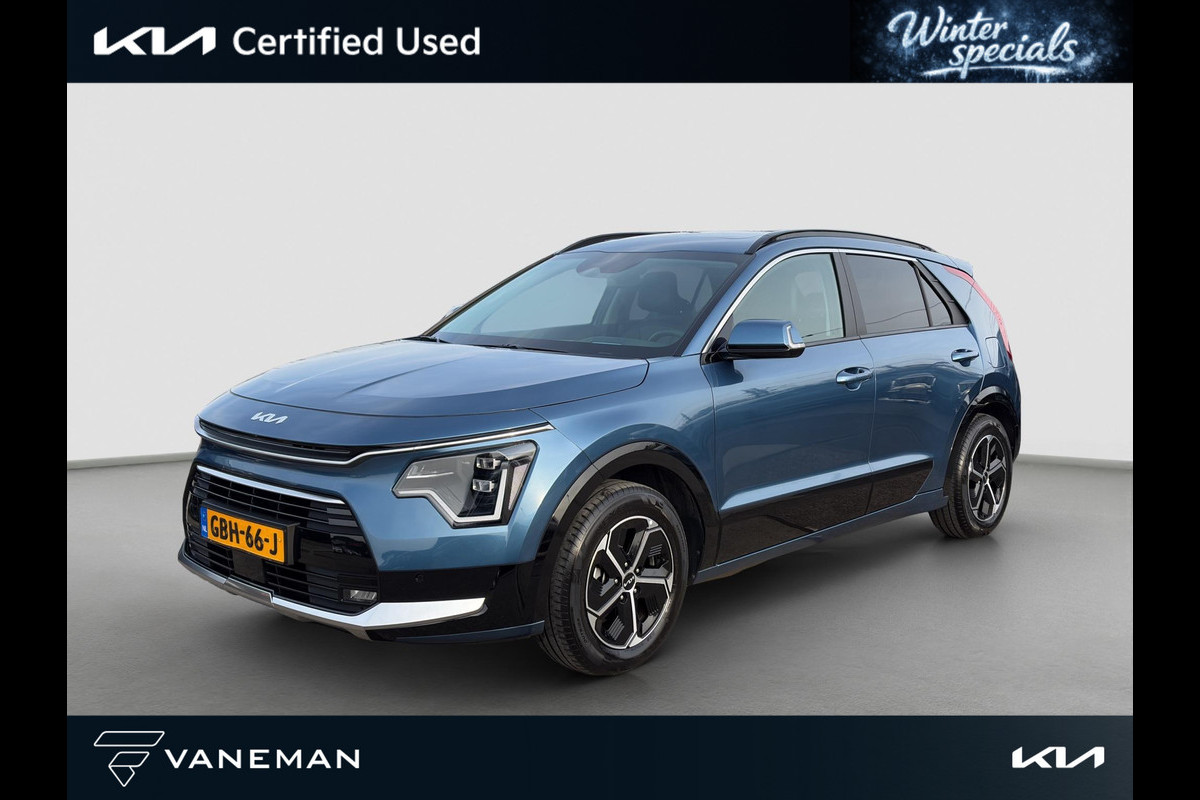 Kia Niro 1.6 GDi Hybrid DynamicPlusLine HUD | Leder | Stoel- en Stuurverwarming | Adapt. Cruise | Schuif/Kanteldak | Elektr. Achterklep |