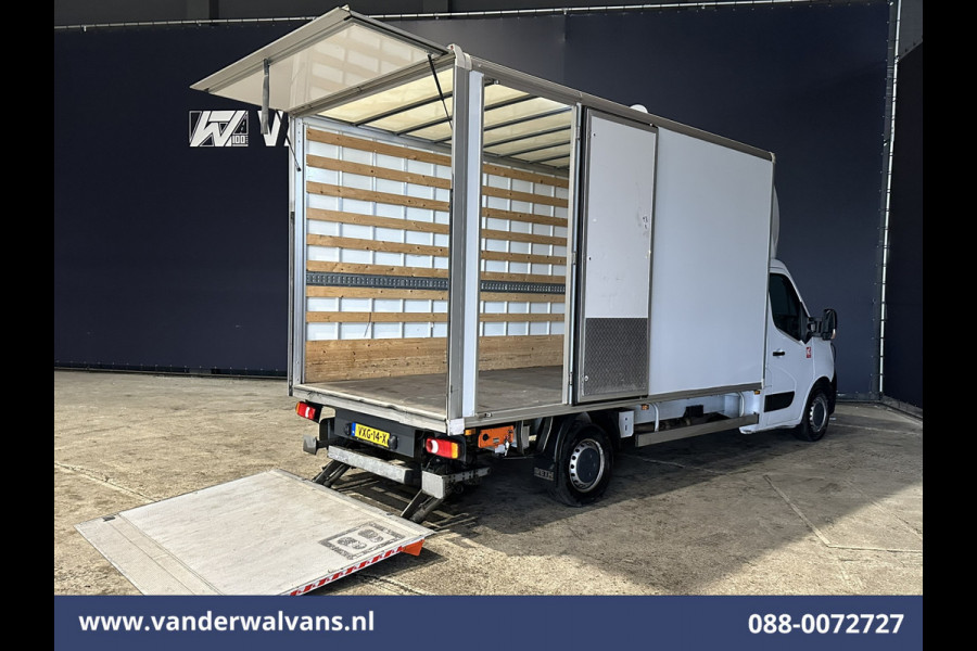 Renault Master 2.3 dCi 146pk Bakwagen 232cm Hoog Laadklep Zijdeur Euro6 Airco | LED | Lat om Lat Betimmering Cruisecontrol, Bijrijdersbank