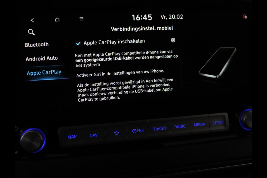 Hyundai Kona EV Premium 64 kWh | SOH 100% | 3 Fase | Stoelventilatie | Leder | Head-Up | Warmtepomp | Camera | Achterbankverwarming | Carplay | Navigatie | Adaptive cruise | Keyless | Parkeerhulp