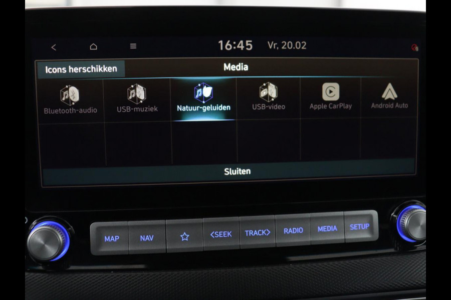 Hyundai Kona EV Premium 64 kWh | SOH 100% | 3 Fase | Stoelventilatie | Leder | Head-Up | Warmtepomp | Camera | Achterbankverwarming | Carplay | Navigatie | Adaptive cruise | Keyless | Parkeerhulp