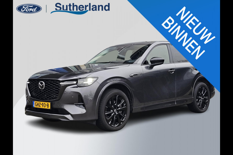 Mazda CX-60 2.5 e-SkyActiv PHEV Homura 325 pk | Nieuwstaat | Leder | Full led | Virtual cockpit | Head-up display | Adaptieve cruise control etc.