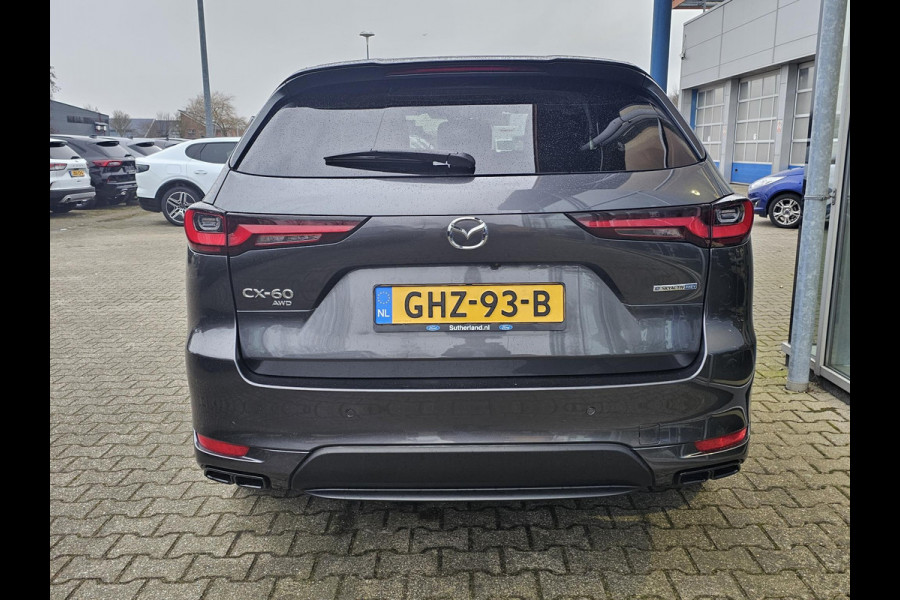 Mazda CX-60 2.5 e-SkyActiv PHEV Homura 325 pk | Nieuwstaat | Leder | Full led | Virtual cockpit | Head-up display | Adaptieve cruise control etc.