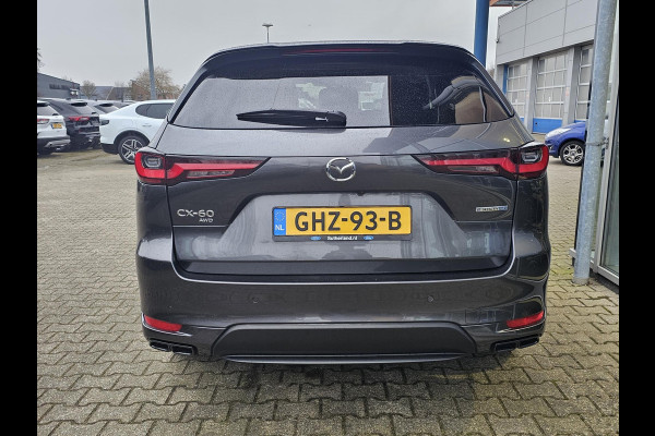 Mazda CX-60 2.5 e-SkyActiv PHEV Homura 325 pk | Nieuwstaat | Leder | Full led | Virtual cockpit | Head-up display | Adaptieve cruise control etc.