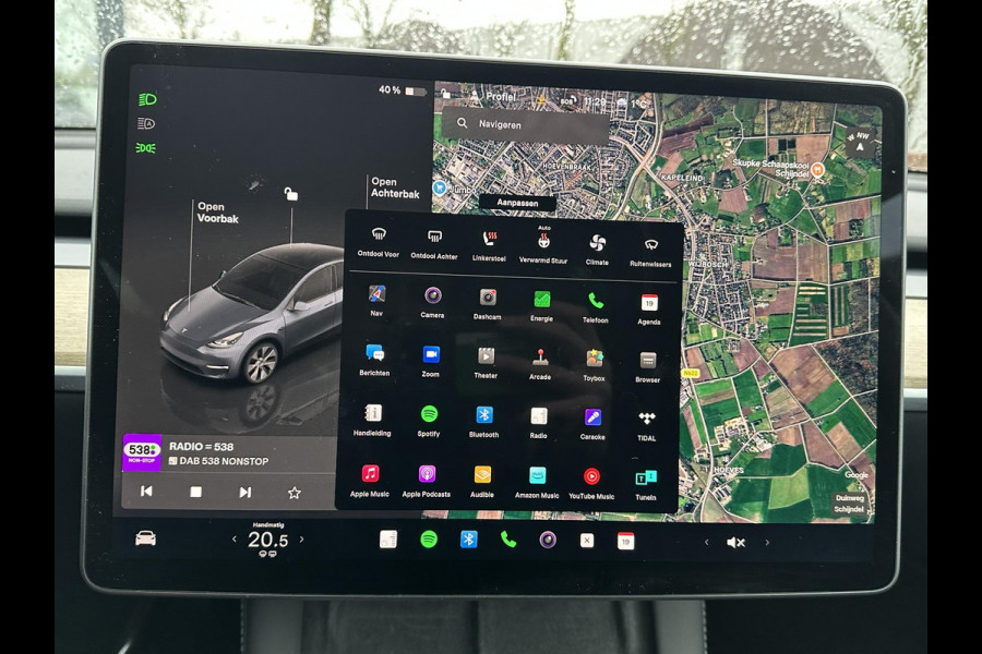 Tesla Model Y Long Range AWD 75 kWh SOH 96% | AFNEEMBARE TREKHAAK | STOEL- EN STUURVERWARMING | FABRIEKSGARANTIE |