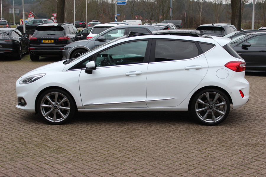 Ford Fiesta 1.0 EcoBoost Vignale Panoramadak / Camera / Leder / 18'' / Navigatie / B&O / Dodehoek / DAB / Stuur+Stoelverwarming / ACC
