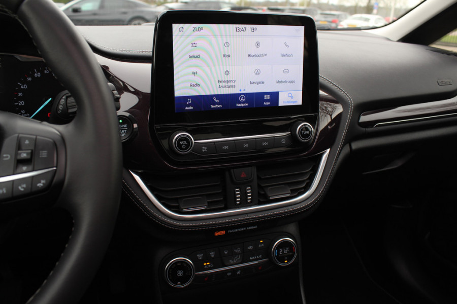 Ford Fiesta 1.0 EcoBoost Vignale Panoramadak / Camera / Leder / 18'' / Navigatie / B&O / Dodehoek / DAB / Stuur+Stoelverwarming / ACC