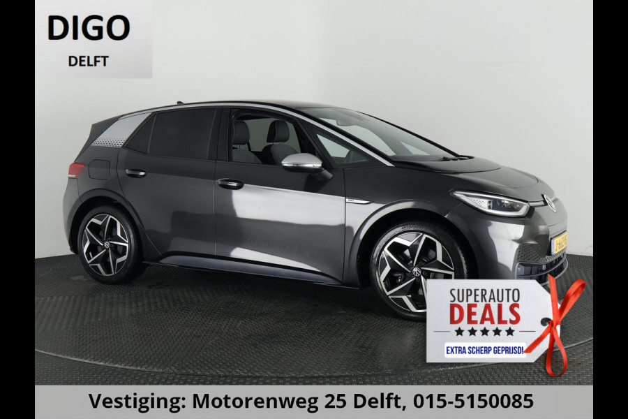 Volkswagen ID.3 First Plus 58 kWh ACCU 89%! BIJNA 2021 . STUUR & STOEL VERWARMING . PARKEERSENSOREN VOOR/ACHTER .