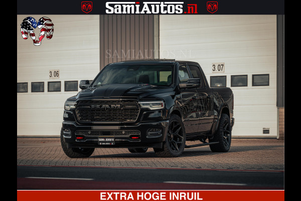 Dodge Ram Limited Night H.O 540HP 706Nm | Massage + Full Option | De Meest Luxe en Volle Pick-Up in zijn Klasse | Comfortabele Dubbele Cabine met Royale 5 Zitplaatsen | BPM vrij | Nu Leverbaar uit Voorraad | Voorraad Nr 2328 -  5157