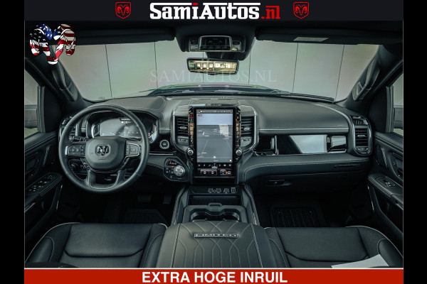 Dodge Ram Limited Night H.O 540HP 706Nm | Massage + Full Option | De Meest Luxe en Volle Pick-Up in zijn Klasse | Comfortabele Dubbele Cabine met Royale 5 Zitplaatsen | BPM vrij | Nu Leverbaar uit Voorraad | Voorraad Nr 2328 -  5157