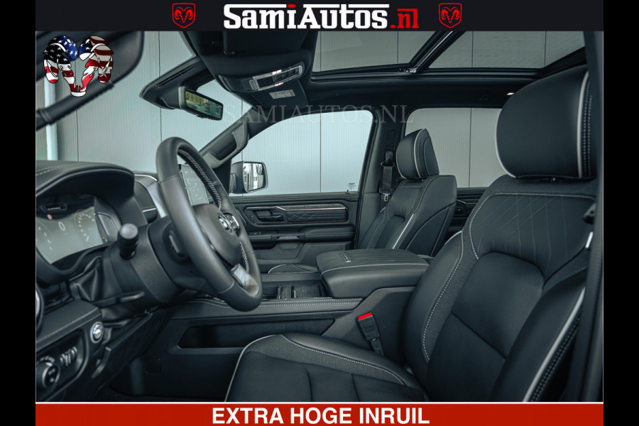 Dodge Ram Limited Night H.O 540HP 706Nm | Massage + Full Option | De Meest Luxe en Volle Pick-Up in zijn Klasse | Comfortabele Dubbele Cabine met Royale 5 Zitplaatsen | BPM vrij | Nu Leverbaar uit Voorraad | Voorraad Nr 2328 -  5157