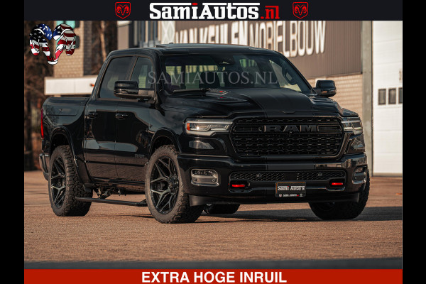 Dodge Ram Limited Night H.O 540HP 706Nm | Massage + Full Option | De Meest Luxe en Volle Pick-Up in zijn Klasse | Comfortabele Dubbele Cabine met Royale 5 Zitplaatsen | BPM vrij | Nu Leverbaar uit Voorraad | Voorraad Nr 2328 -  5157