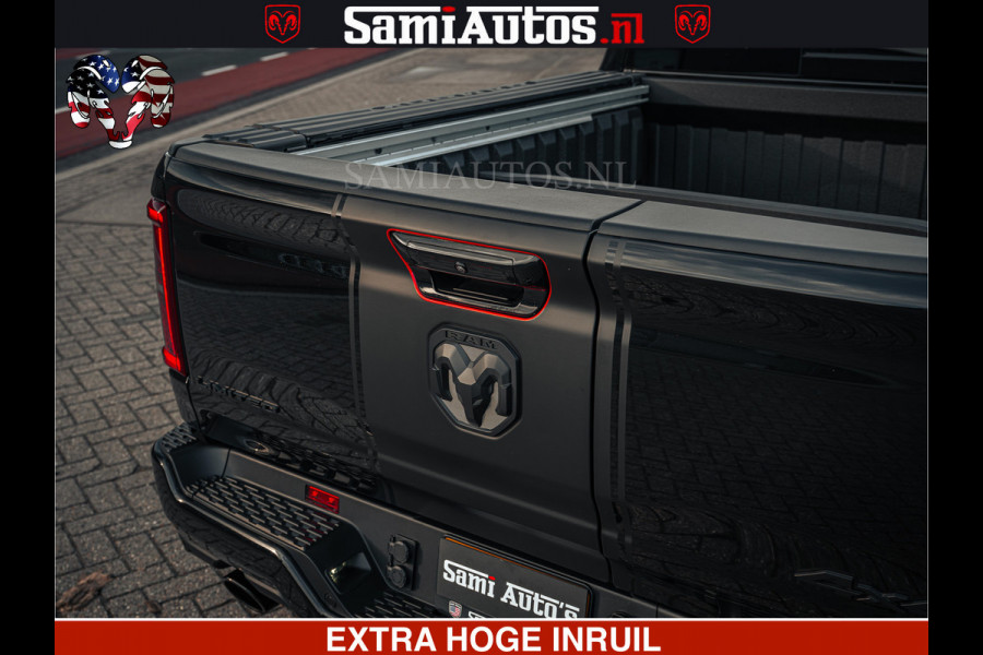 Dodge Ram Limited Night H.O 540HP 706Nm | Massage + Full Option | De Meest Luxe en Volle Pick-Up in zijn Klasse | Comfortabele Dubbele Cabine met Royale 5 Zitplaatsen | BPM vrij | Nu Leverbaar uit Voorraad | Voorraad Nr 2328 -  5157