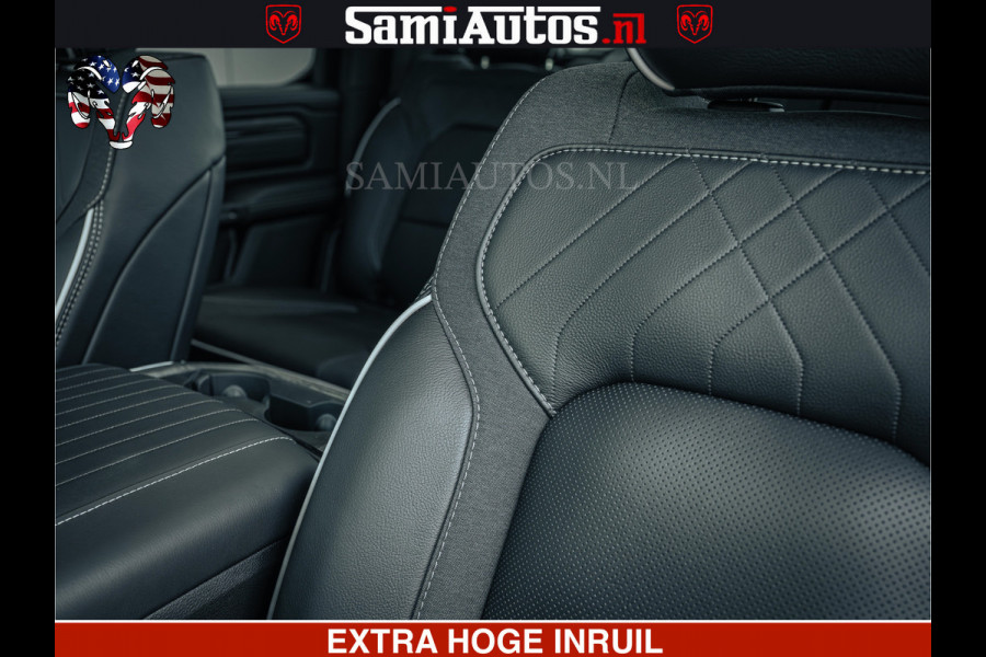 Dodge Ram Limited Night H.O 540HP 706Nm | Massage + Full Option | De Meest Luxe en Volle Pick-Up in zijn Klasse | Comfortabele Dubbele Cabine met Royale 5 Zitplaatsen | BPM vrij | Nu Leverbaar uit Voorraad | Voorraad Nr 2328 -  5157