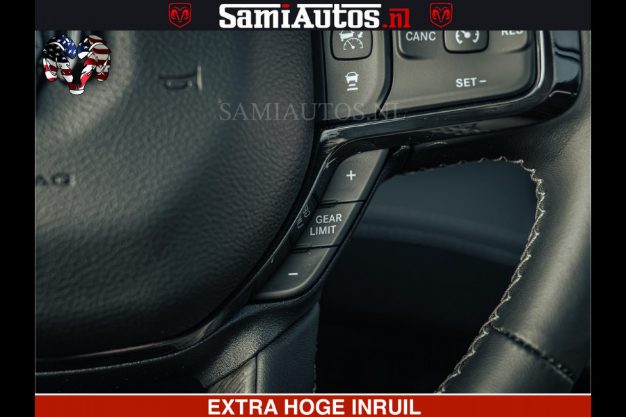 Dodge Ram Limited Night H.O 540HP 706Nm | Massage + Full Option | De Meest Luxe en Volle Pick-Up in zijn Klasse | Comfortabele Dubbele Cabine met Royale 5 Zitplaatsen | BPM vrij | Nu Leverbaar uit Voorraad | Voorraad Nr 2328 -  5157