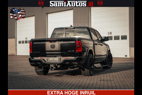 Dodge Ram Limited Night H.O 540HP 706Nm | Massage + Full Option | De Meest Luxe en Volle Pick-Up in zijn Klasse | Comfortabele Dubbele Cabine met Royale 5 Zitplaatsen | BPM vrij | Nu Leverbaar uit Voorraad | Voorraad Nr 2328 -  5157
