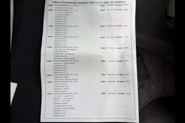 Volkswagen Transporter 2.0 TDI 150PK Euro 6 L2H1 DC Comfortline Plus CarPlay/Cruise control/trekhaak