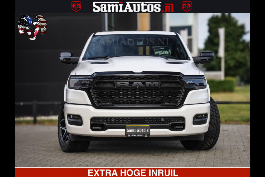 Dodge Ram Limited Night High Output 540HP 706Nm | Massage + Full Option | De Meest Luxe en Volle Pick-Up in zijn Klasse | Comfortabele Dubbele Cabine met Royale 5 Zitplaatsen | BPM vrij | Nu Leverbaar uit Voorraad | Voorraad Nr 2352 - 7649