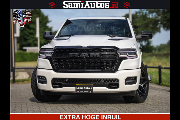 Dodge Ram Limited Night High Output 540HP 706Nm | Massage + Full Option | De Meest Luxe en Volle Pick-Up in zijn Klasse | Comfortabele Dubbele Cabine met Royale 5 Zitplaatsen | BPM vrij | Nu Leverbaar uit Voorraad | Voorraad Nr 2352 - 7649