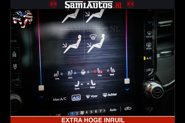 Dodge Ram Limited Night High Output 540HP 706Nm | Massage + Full Option | De Meest Luxe en Volle Pick-Up in zijn Klasse | Comfortabele Dubbele Cabine met Royale 5 Zitplaatsen | BPM vrij | Nu Leverbaar uit Voorraad | Voorraad Nr 2352 - 7649