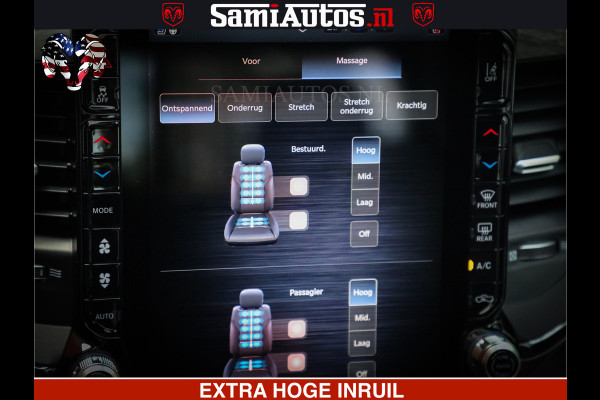 Dodge Ram Limited Night High Output 540HP 706Nm | Massage + Full Option | De Meest Luxe en Volle Pick-Up in zijn Klasse | Comfortabele Dubbele Cabine met Royale 5 Zitplaatsen | BPM vrij | Nu Leverbaar uit Voorraad | Voorraad Nr 2352 - 7649