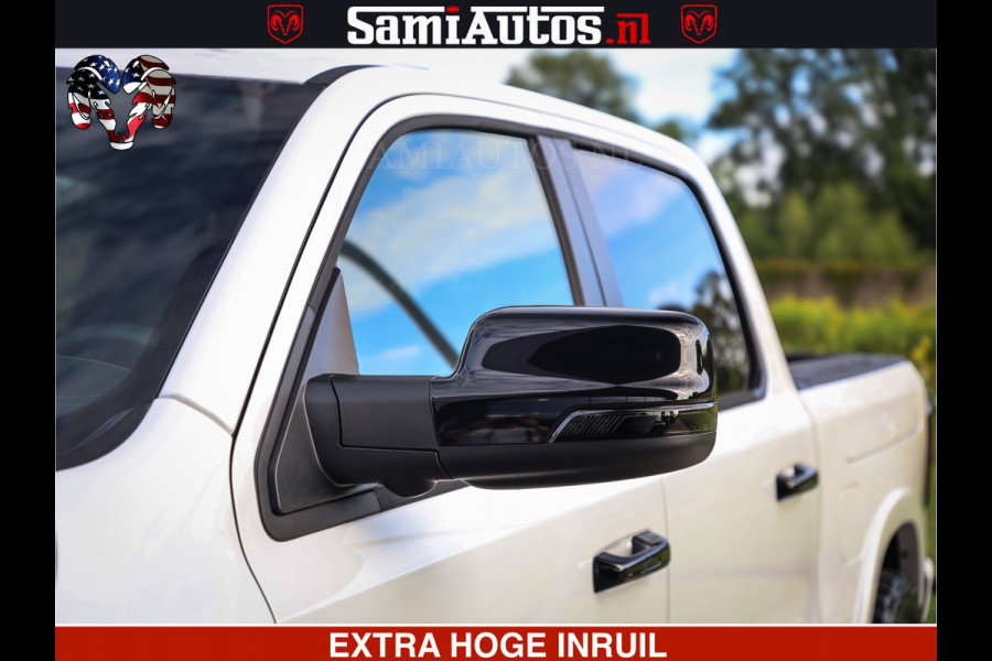 Dodge Ram Limited Night High Output 540HP 706Nm | Massage + Full Option | De Meest Luxe en Volle Pick-Up in zijn Klasse | Comfortabele Dubbele Cabine met Royale 5 Zitplaatsen | BPM vrij | Nu Leverbaar uit Voorraad | Voorraad Nr 2352 - 7649